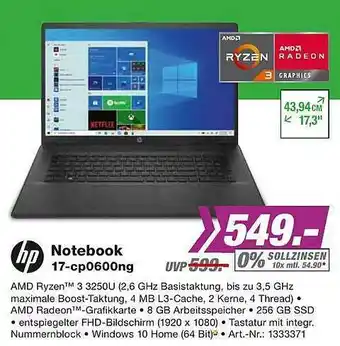 EP Hp Notebook 17-cp0600ng Angebot