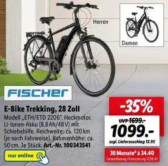 Lidl FISCHER E-Bike Trekking, 28 Zoll ,,ETH/ETD 2206" Angebot