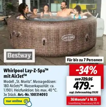 Lidl Bestway Whirlpool Lay-Z-Spa™ mit AirJet™ Angebot