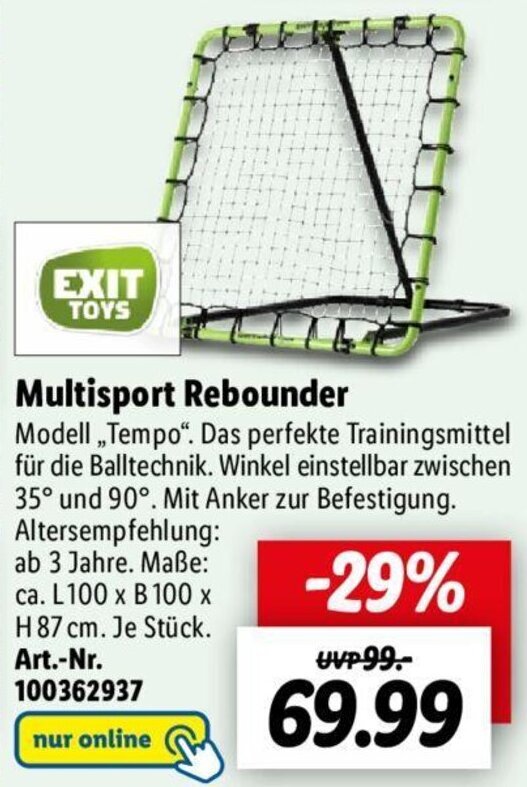 EXIT TOYS Multisport Rebounder Angebot bei Lidl