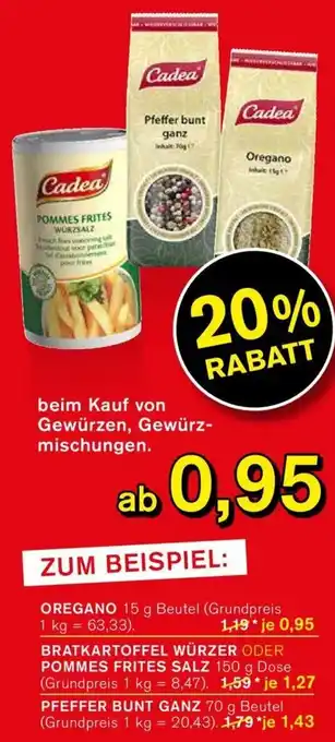 KODi Cadea Oregano 15 g Beutel Angebot