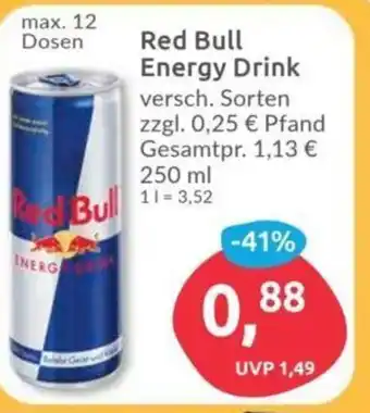 Budni Red Bull Energy Drink versch. Sorten 250ml Angebot