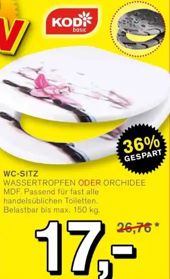 KODi WC-SITZ WASSERTROPFEN ODER ORCHIDEE Angebot