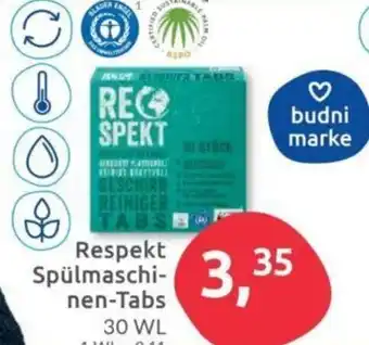 Budni Respekt Spülmaschinen-Tabs 30 WL Angebot