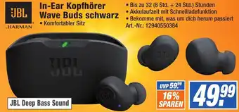 Expert Technomarkt JBL In-Ear Kopfhörer Wave Buds schwarz Angebot