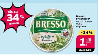 NETTO Bresso Frischkäse* versch. Sorten 150 g Angebot