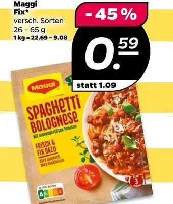 NETTO Maggi Fix* versch. Sorten 26 - 65 g Angebot