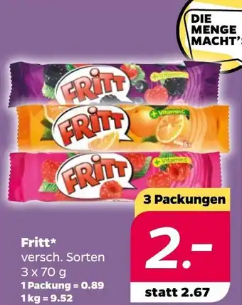 NETTO Fritt* versch. Sorten 3*70g Angebot