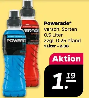 NETTO Powerade* versch. Sorten 0,5 Liter Angebot