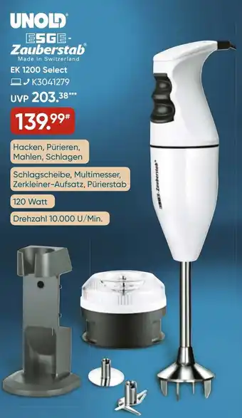 Galeria UNOLD ESGE-Zauberstab EK 1200 Select Angebot