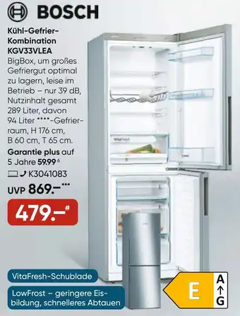 Galeria BOSCH Kühl-Gefrier Kombination KGV33VLEA Angebot