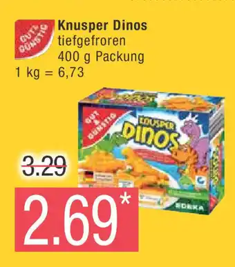 Marktkauf Gut & Gunstig Knusper Dinos tiefgefroren 400 g Packung Angebot