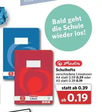 Combi Herlitz Schulhefte Angebot