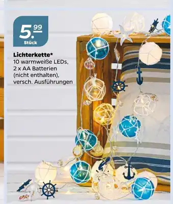 NETTO Lichterkette* 10 warmweiße LEDs, 2 x AA Batterien (nicht enthalten), versch. Ausführungen Angebot