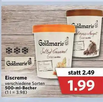 Combi Goldmarie Eiscreme Angebot