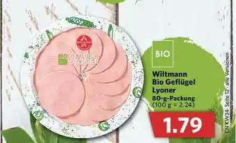 Combi Wiltmann Bio Geflügel Lyoner Angebot