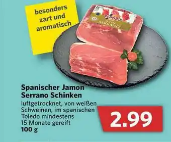 Combi Spanischer Jamon Serrano Schinken Angebot