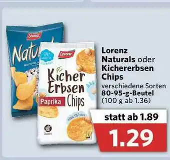 Combi Lorenz Naturals Oder Kichererbsen Chips Angebot