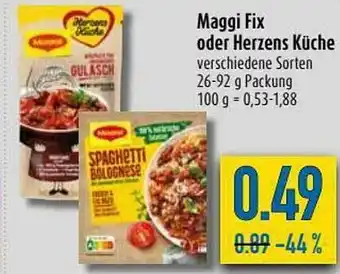 diska Maggi Fix Oder Herzens Küche Angebot