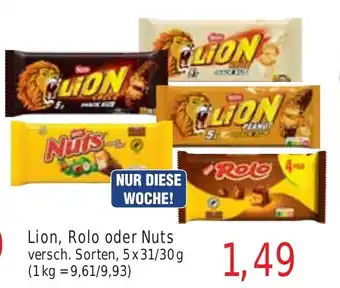 Wiglo Wunderland Lion, Rolo oder Nuts 5x31/30g Angebot