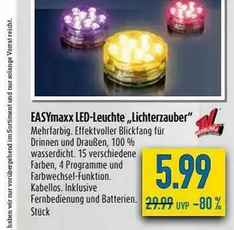 diska Easymaxx Led-leuchte „lichterzauber” Angebot