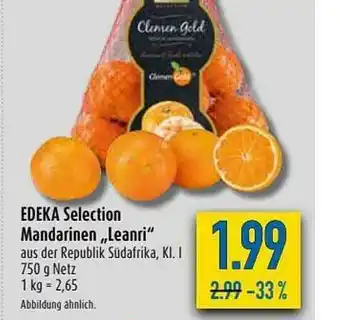 diska Edeka Selection Mandarinen „leanri” Angebot