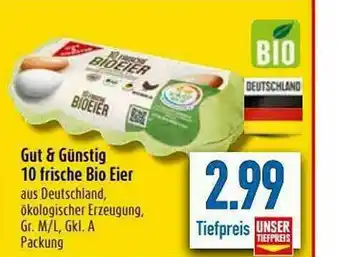 diska Gut & Günstig 10 Frische Bio Eier Angebot