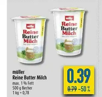 diska Müller Reine Butter Milch Angebot