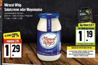 Edeka Miracel Whip Salatcreme Oder Mayonnaise Angebot