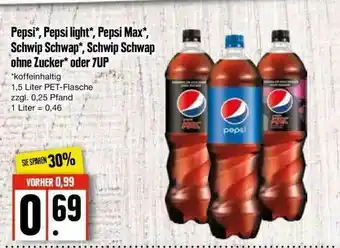 Edeka Pepsi, Pepsi Light, Pepsi Max, Schwip Schwap, Schwip Schwap Ohne Zucker Oder 7up Angebot