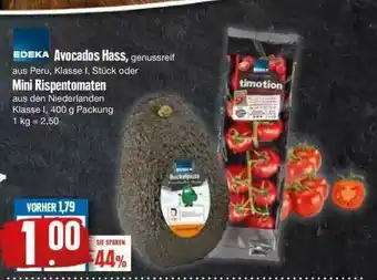 Edeka Edeka Avocados Hass Oder Mini Rispentomaten Angebot