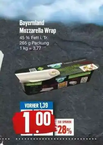 Edeka Bayernland Mozzarella Wrap Angebot