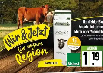 Edeka Hamfelder Bio Frische Fettarme Milch Oder Vollmilch Angebot