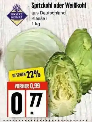 Edeka Spitzkohl Oder Weißkohl Angebot