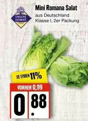 Edeka Mini Romana Salat Angebot