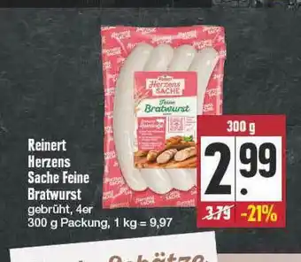 Edeka Frischemarkt Reinert Herzens Sache Feine Bratwurst Angebot