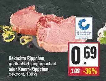 Edeka Frischemarkt Gekoche Rippchen Oder Kamm-rippchen Angebot