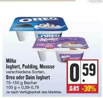 Edeka Frischemarkt Milka Joghurt, Pudding, Mousse Oder Oreo Daim Joghurt Angebot