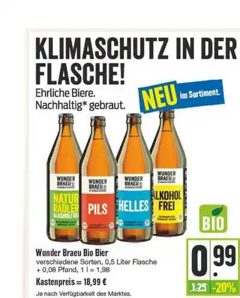 Edeka Frischemarkt Wunder Braeu Bio Bier Angebot