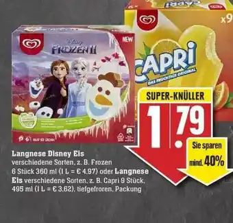 Edeka Langnese Disney Eis Oder Langnese Eis Angebot