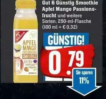 Edeka Gut & Günstig Smoothie Apfel Mango Passions Angebot