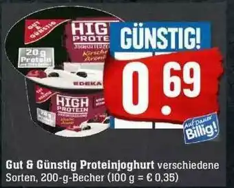 Edeka Gut & Günstig Proteinjoghurt Angebot