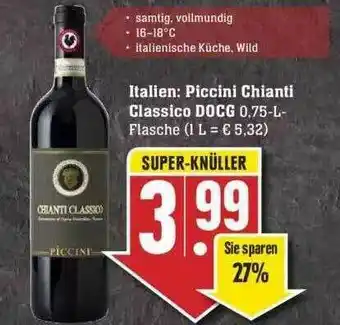 Edeka Italien: Piccini Chianti Classico DOCG Angebot