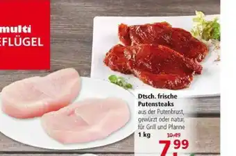 Multi Markt Dtsch. Frische Putensteaks Angebot