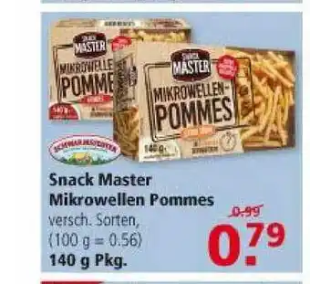 Multi Markt Snack Master Mikrowellen Pommes Angebot