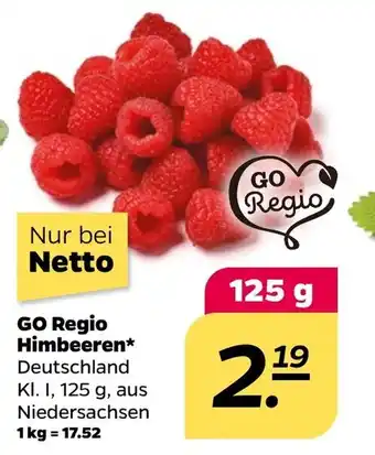 NETTO GO Regio Himbeeren* 125g Angebot