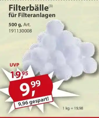 Sonderpreis Baumarkt Filterbälle (3) für Filteranlagen Angebot