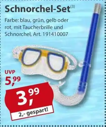 Sonderpreis Baumarkt Schnorchel-Set (3) Angebot