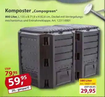 Sonderpreis Baumarkt Komposter, Compogreen" 800 Liter Angebot