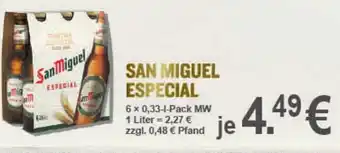 Elli Markt San Miguel Especial 6x0,33L Angebot